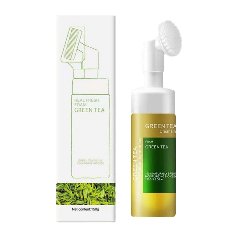 شوینده صورت براش دار چای سبز XIYIN حجم 150g