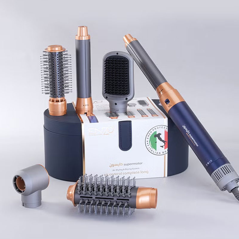 ست کامل حالت‌ دهنده مو ۶ کاره با گرمایش سریع انزو Enzo مدل EN-4133