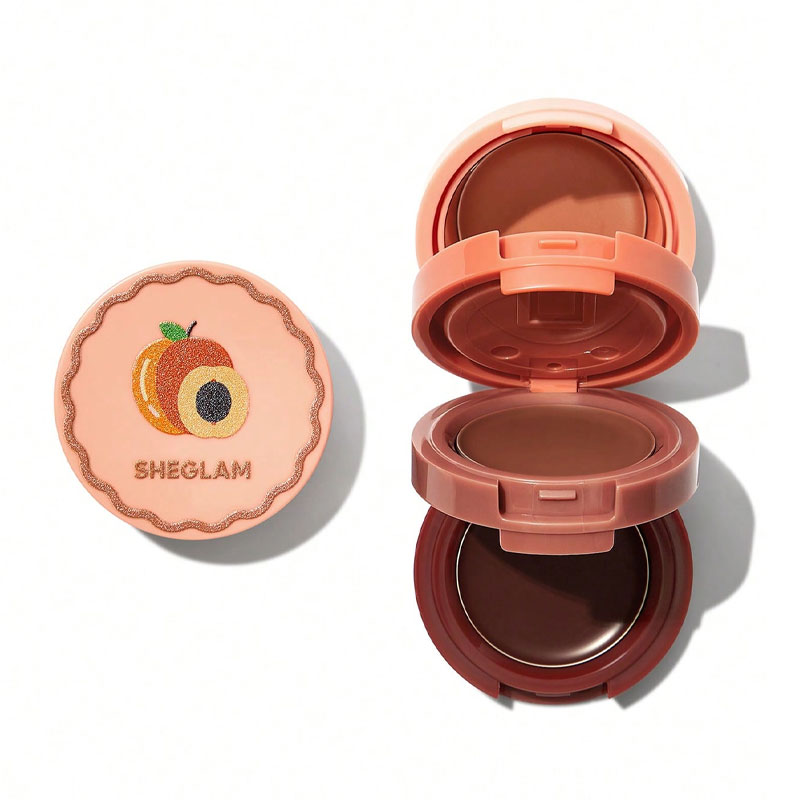 پالت رژگونه و رژلب کرمی هلو شیگلم Sheglam مدل Apricot Dream