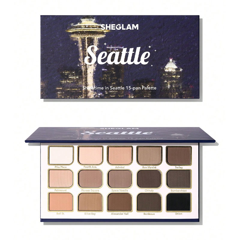 پالت سایه چشم 15 رنگ شیگلم Sheglam مدل Showtime in Seattle