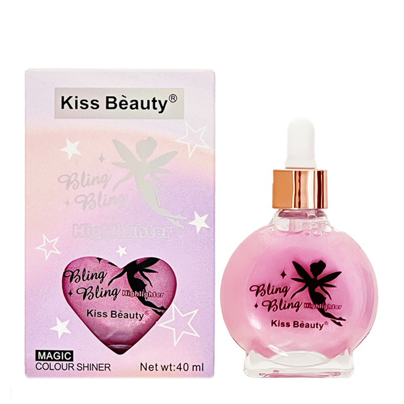 شیمر و هایلایتر مایع شاین دار صورت و بدن کیس بیوتی Kiss Beauty