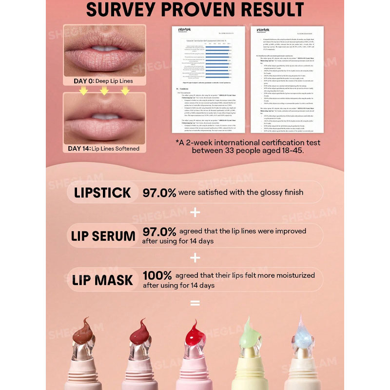 لیپ گلاس آبرسان و ترمیم کننده شیگلم Sheglam مدل Crystal Glaze Moisturizing Lip Care