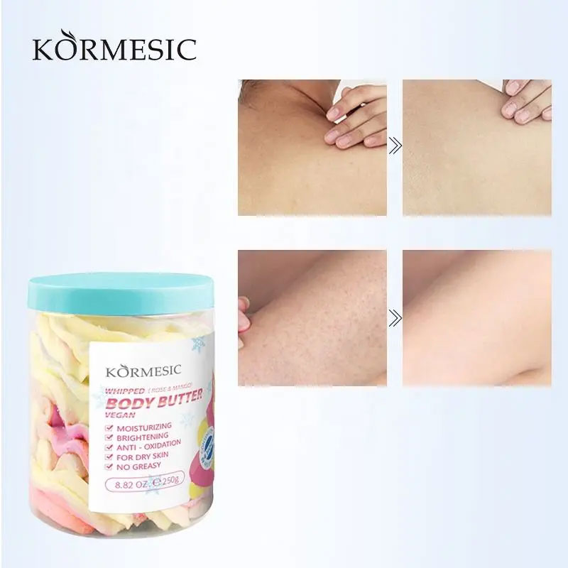 کره بدن بستنی KORMESIC رایحه رز و انبه Rose & Mango حجم 250g