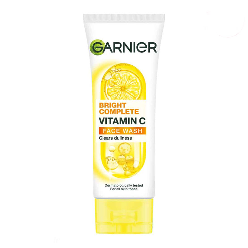 فوم شوینده صورت ویتامین سی Vitamin c گارنیر Garnier مدل روشن کننده Bright complete