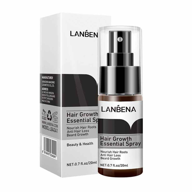 اسپری تقویت کننده و ضد ریزش مو لانبنا Lanbena مدل Hair Growth Essential حجم 20ml