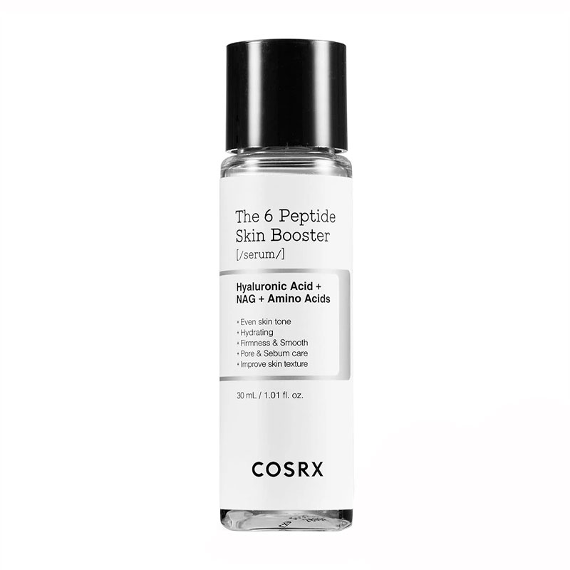 بوستر سرم تقویت کننده پپتید کوزارکس Cosrx مدل the 6 peptide skin booster serum حجم 30ml