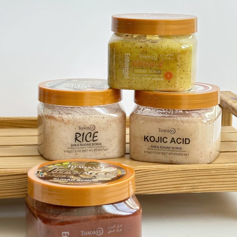 اسکراب بدن شکری Thao&vy رایحه حاوی کوجیک اسید حجم 610g