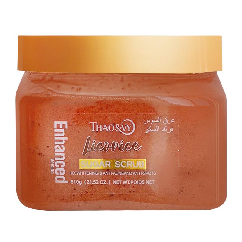 اسکراب بدن شکری Thao&vy رایحه شیرین بیان حجم 610g