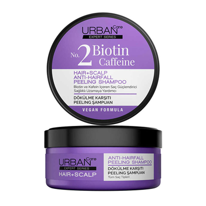 اسکراب کف سر اوربان Urban care حاوی بیوتین و کافئین ضد ریزش مو حجم 200g