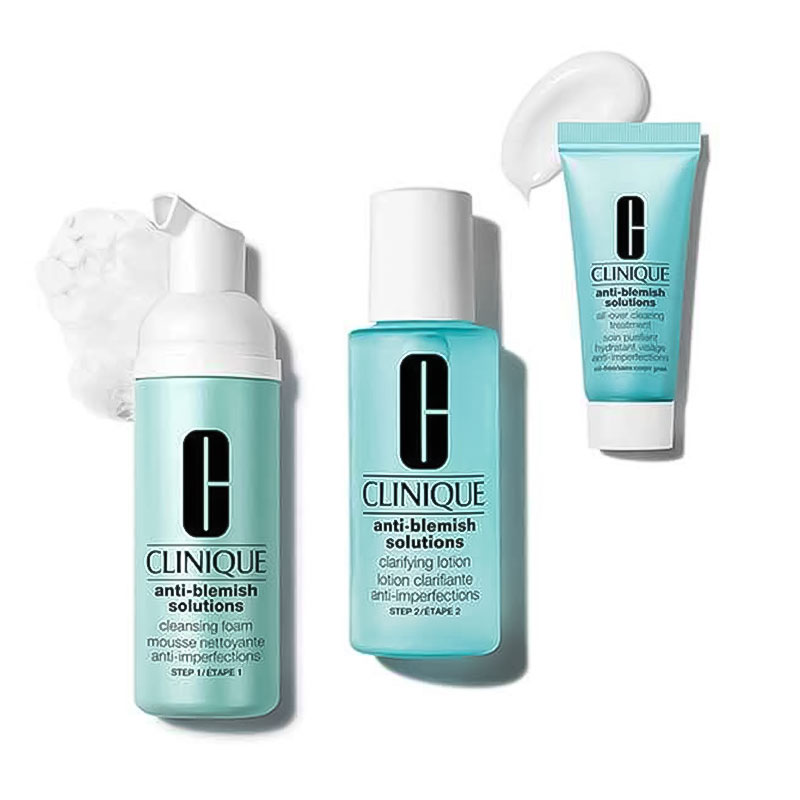 پک 3 عددی مراقبت پوستی ضد جوش کلینیک Clinique مدل Anti Blemish Solutions