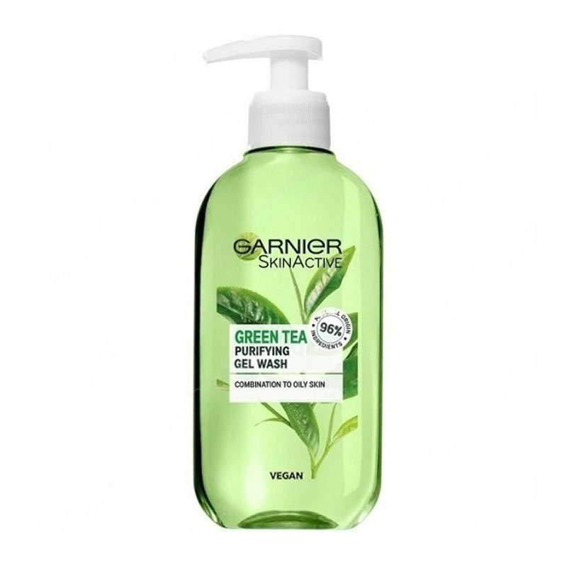 ژل شوینده صورت گارنیر Garnier مدل چای سبز Green tea حجم 200ml