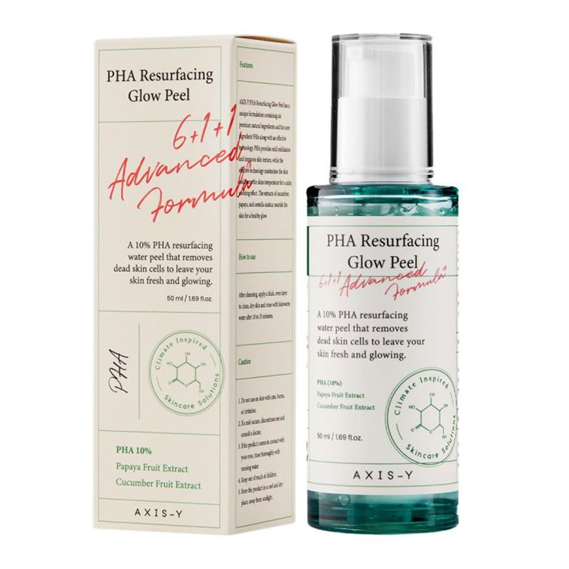 پیلینگ لایه بردار ملایم و شفاف کننده پوست اکسیس وای AXIS-Y مدل PHA Resurfacing Glow Peel حجم 50ml