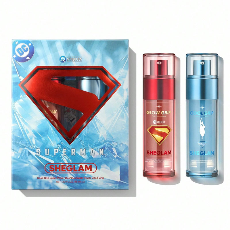 پک دوگانه اسپری فیکس و پرایمر Good Grip Super Power Duo شیگلم Sheglam کالکشن The Superman