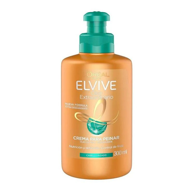 کرم مو حالت‌ دهنده مخصوص موهای فر لورآل Loreal مدل Elvive Cleo Extraordinario حجم 300ml