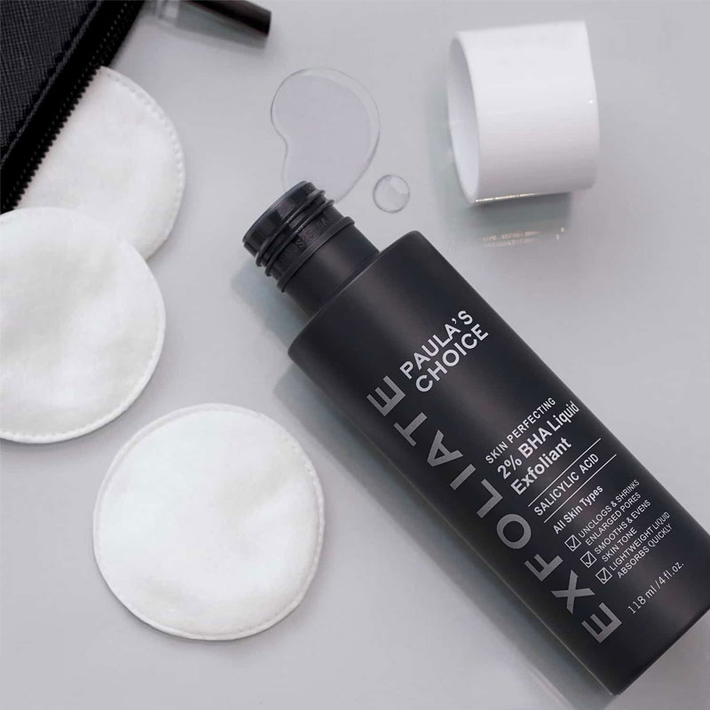 محلول لایه بردار حاوی Salicylic Acis + BHA2% پائولاز چویس Paulas Choice مدل Exfoliate حجم 118ml