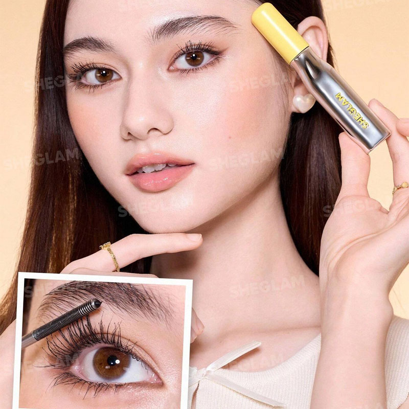 ریمل بلند کننده و جدا کننده قوی فرچه آهنی Lashlighter Iron Curl Mascara رنگ مشکی شیگلم Sheglam