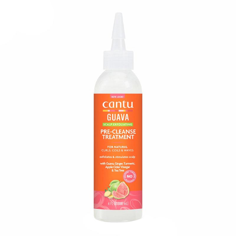 اسکراب لایه بردار و پاکسازی کف سر گوآوا و زنجبیل کانتو Cantu مدل Pre-Cleanse Treatment حجم 180ml