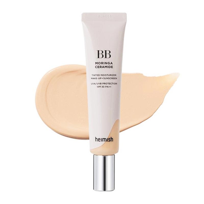بی بی کرم BB Cream مورینگا سرامید هیمیش Heimish حاوی SPF 30 مدل Moringa Ceramide حجم 30g