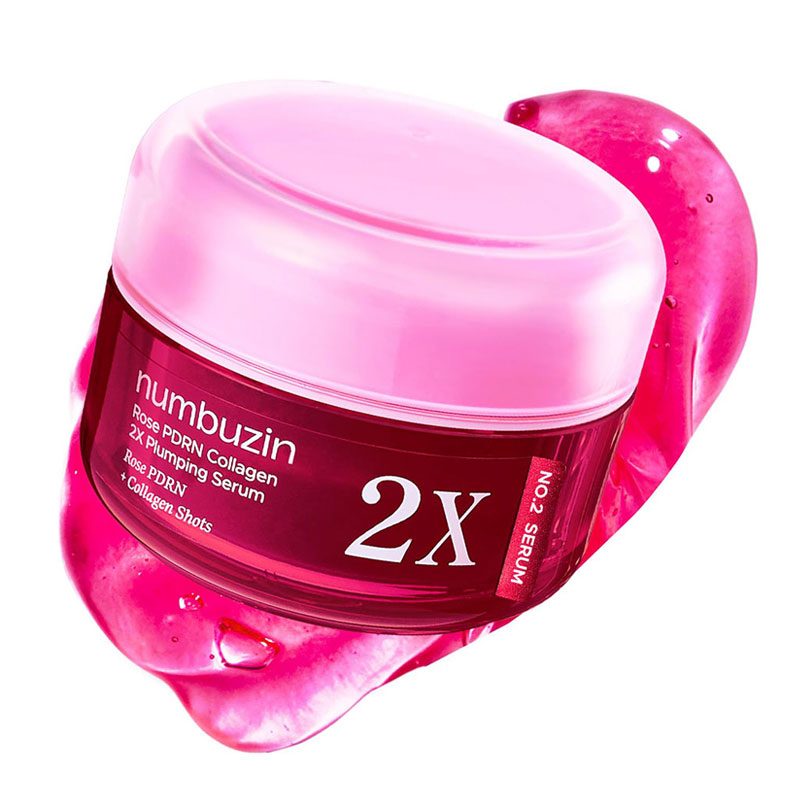 سرم حجم دهنده و جوانساز پوست PDRN رز کلاژن شماره 2 نامبوزین NUMBUZIN مدل Rose PDRN حجم 30ml