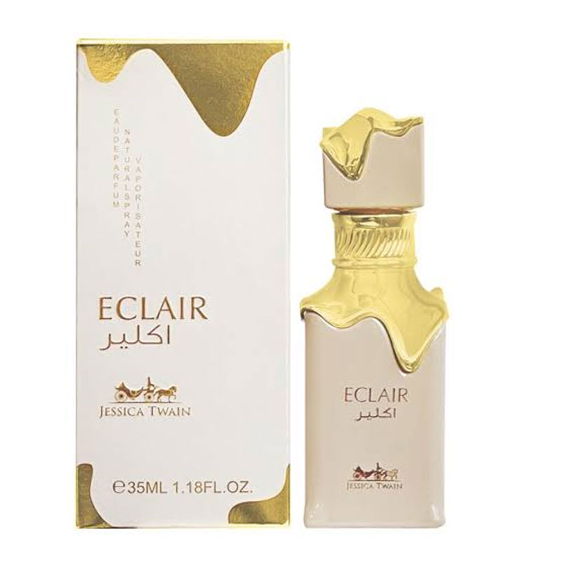 ادکلن الکایر Eclaire جسیکا تویین Jessica Towain رایحه بیسکویت کاراملی Banoffi حجم 35ml