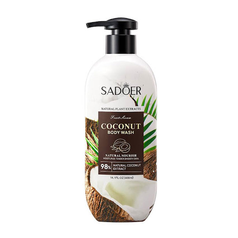 شامپو بدن نارگیل Sadoer مدل Coconut Body Wash حجم 400ml