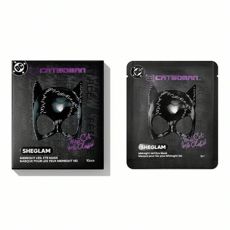 ماسک دور چشم آبرسان عمیق شیگلم Sheglam کالکشن CatWoman مدل Midnight Veil Eye Mask Black
