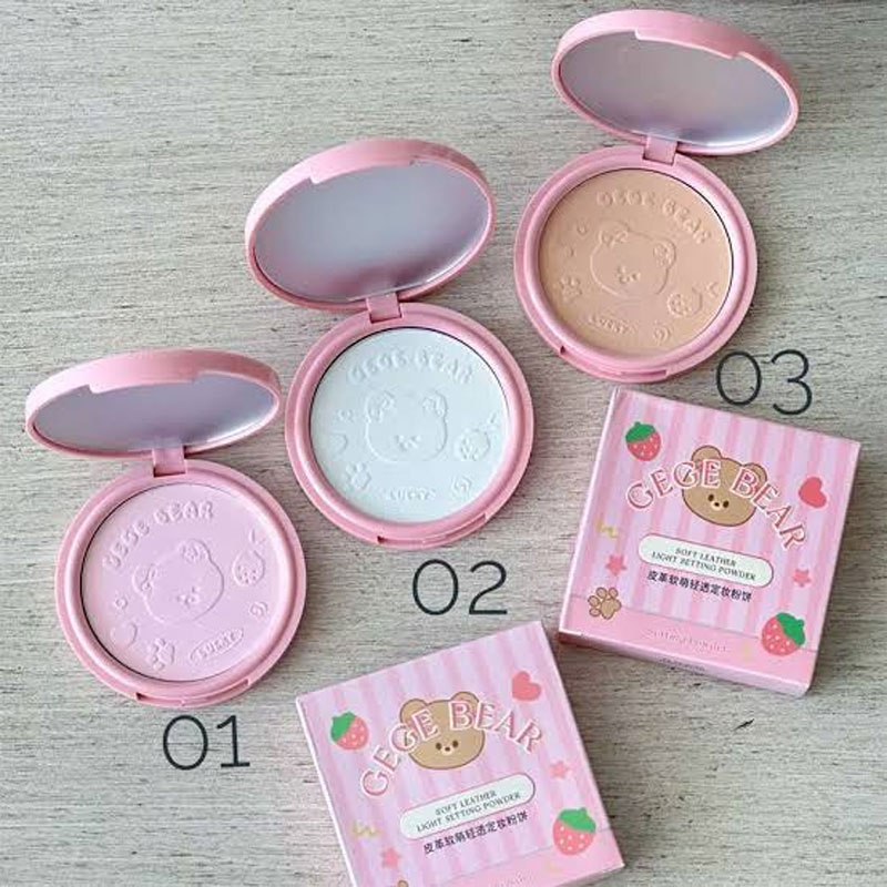 پودر فیکس فشرده جی‌ جی بیر GeGe Bear مدل خرسی