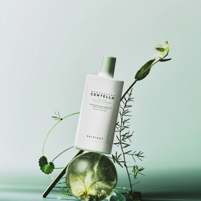 ضد آفتاب تسکین دهنده تی تریکا سنتلا Centella اسکین 1004 Skin مدل Tea-Trica حجم 50ml