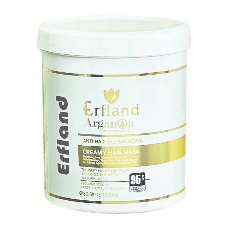 ماسک مو ترمیم کننده حاوی روغن آرگان ارف لند Erflanf حجم 1000ml