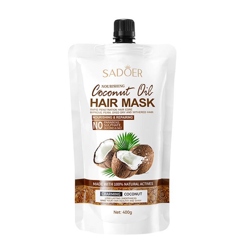ماسک موی بعد از حمام روغن نارگیل سادور Sadoer مدل Coconut Oil Hair Mask حجم 400g