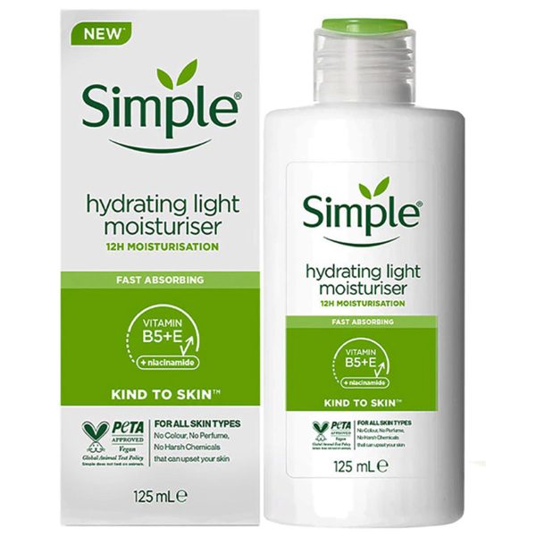 کرم آبرسان و مرطوب کننده سیمپل مدل لایت Light حجم 125m - Image 2
