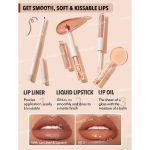 ست خط لب و رژلب مات و لیپ گلاس دو سر شیگلم مدل Soft 90's Glam Lip Set - Image 4