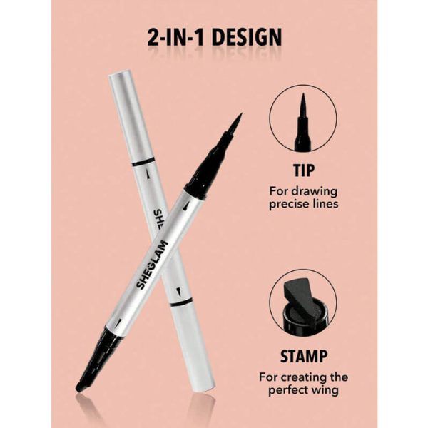 خط چشم دوطرفه استمپی شیگلم SHEGLAM مدل Wing It Waterproof - Image 6