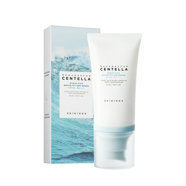 0037534_-skin-1004-spf50.jpeg ضد آفتاب سنتلا SKIN 1004 هیالو سیکا ماداگاسکار بی رنگ SPF50 حجم 50ml - Image 1