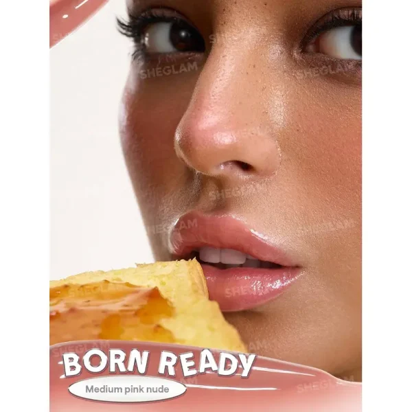 لیپ گلاس ضد آب شیگلم Sheglam مدل Glass Lock Air Gloss رنگ Born Ready - Image 3