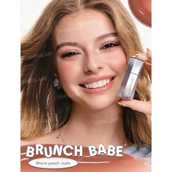 لیپ گلاس ضد آب شیگلم Sheglam مدل Glass Lock Air Gloss رنگ Brunch Babe - Image 4