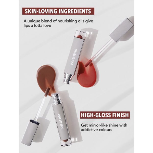 لیپ گلاس آبرسان و براق کننده لب شیگلم مدل Sheglam Glaze Daze Lip Gloss - Image 5