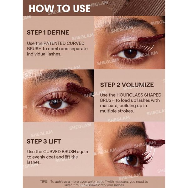 ریمل دو سر بلند کننده و حجم دهنده قهوه ای شیگلم مدل Waterproof Macchiato - Image 5