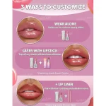 لیپ گلاس ضد آب شیگلم Sheglam مدل Glass Lock Air Gloss رنگ Strawberry Milk - Image 10