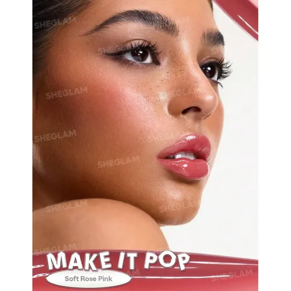 لیپ گلاس ضد آب شیگلم Sheglam مدل Glass Lock Air Gloss رنگ Make lt Pop - Image 4