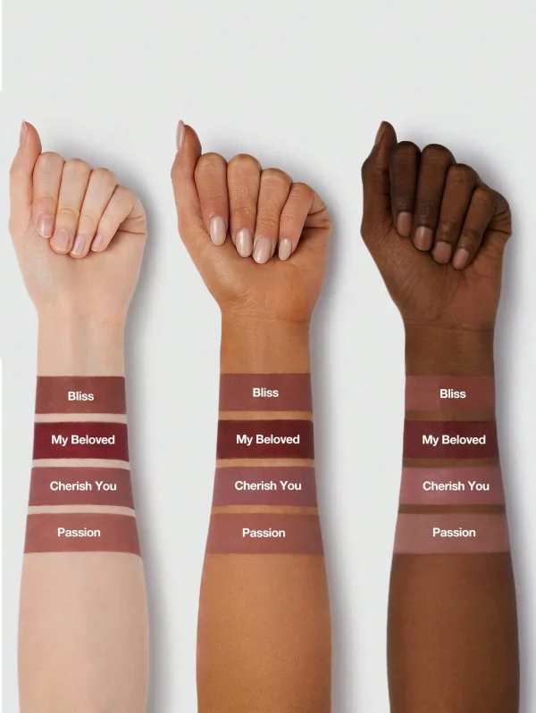 ست رژلب مات امبر رز عشق سوخته چهار رنگ شیگلم Dynamatte Boom Long-Lasting Matte Lipstick - Image 3