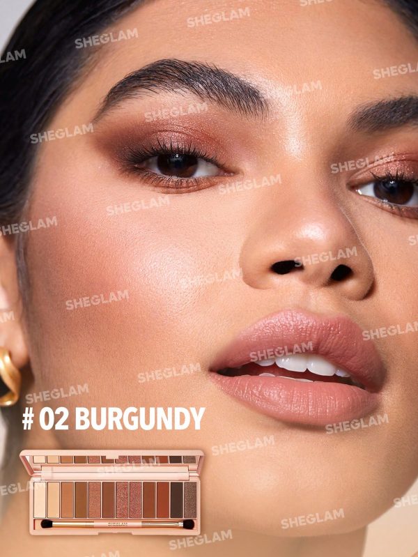 پالت سایه شیگلم بورگاندی Sheglam مدل Bordeaux-Burgundy - Image 2