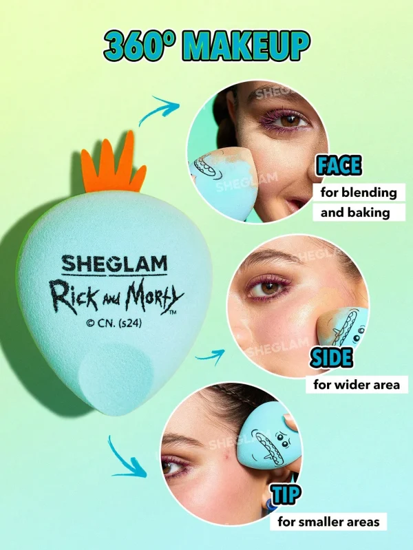 پد اسفنج ریک اند مورتی شیگلم Rick and Morty X SHEGLAM Mr. Meeseeks Beauty Sponge - Image 4