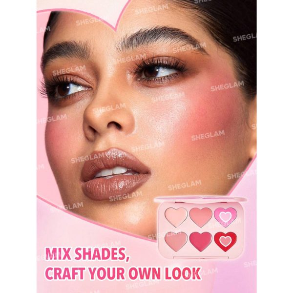 پالت رژگونه کرمی شیگلم SHEGLAM مدل Flush Crush رنگ Blushing Bouquet - Image 3