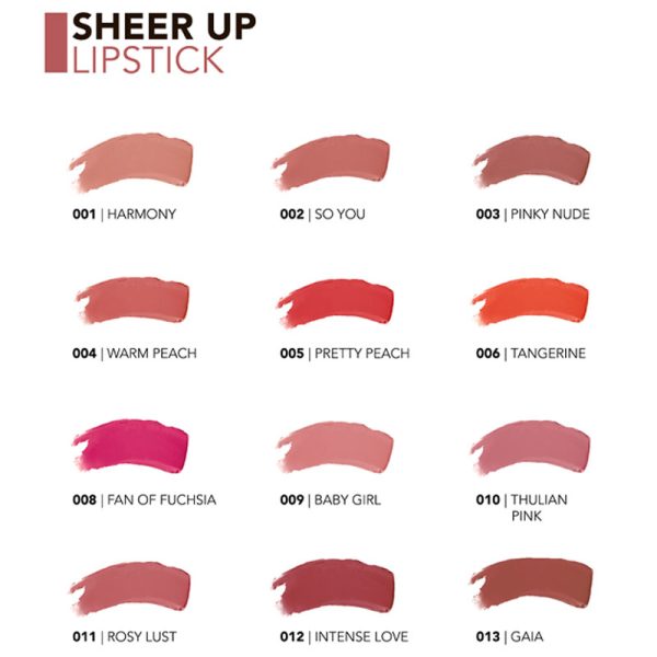 رژلب استیکی شیر آپ فلورمار Flormar مدل Sheer Up Lipstick - Image 4