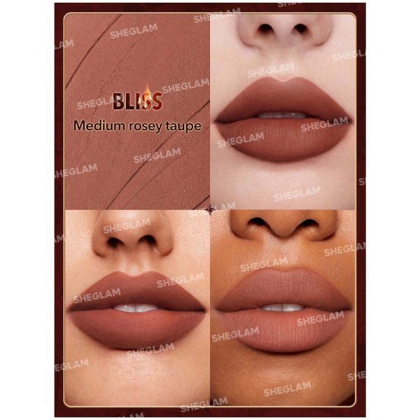 رژلب مات EMBER ROSE شیگلم مدل Dynamatte Boom - Image 9