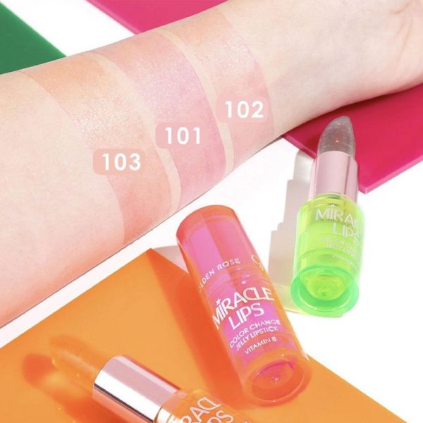رژلب ژله ای حرارتی گلدن رز مدل MIRACLE LIPS - Image 2