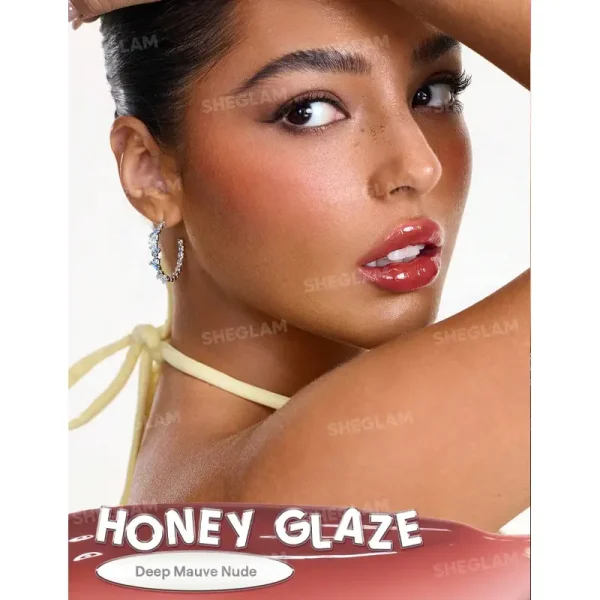 لیپ گلاس ضد آب شیگلم Sheglam مدل Glass Lock Air Gloss رنگ Honey Glaze - Image 3