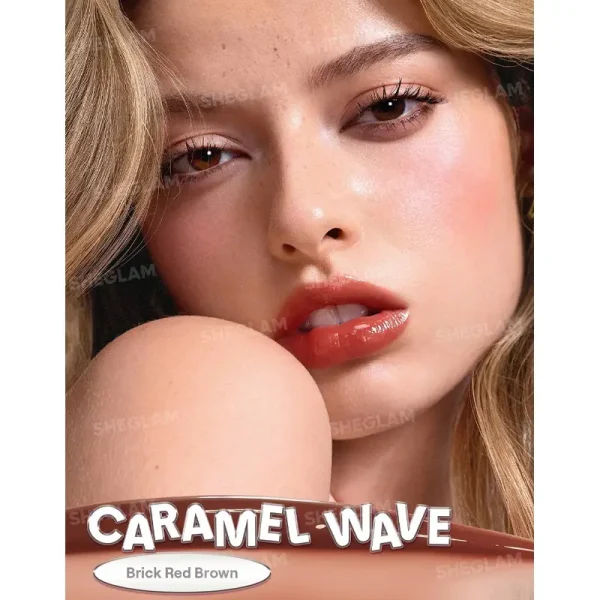 لیپ گلاس ضد آب شیگلم Sheglam مدل Glass Lock Air Gloss رنگ Caramel Wave - Image 4