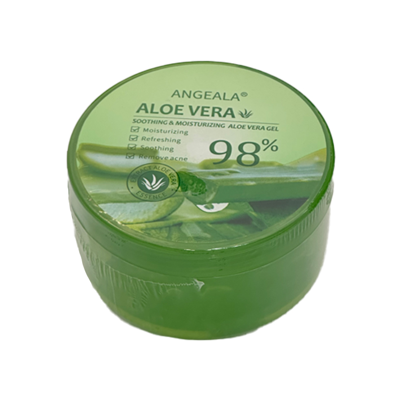 57db38313eaf8c7ad696c2381a3f9c92-70.jpg ژل آبرسان آلوئه ورا کاسه ای ANGEALA حجم 300ml - Image 1